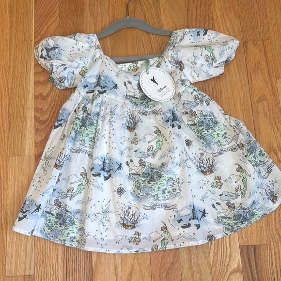 Janie and Jack White and Green Kids Casual Dress